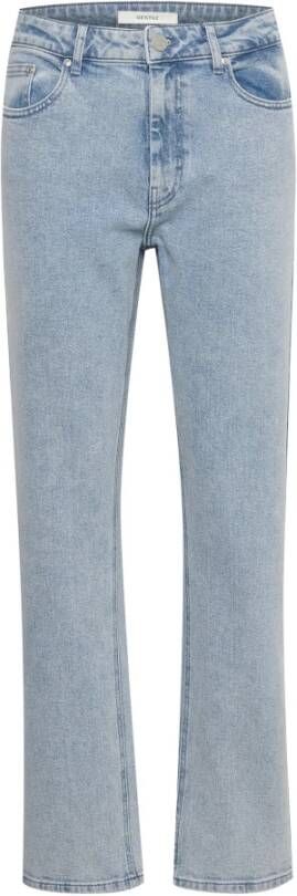 Gestuz Straight Jeans Blauw Dames