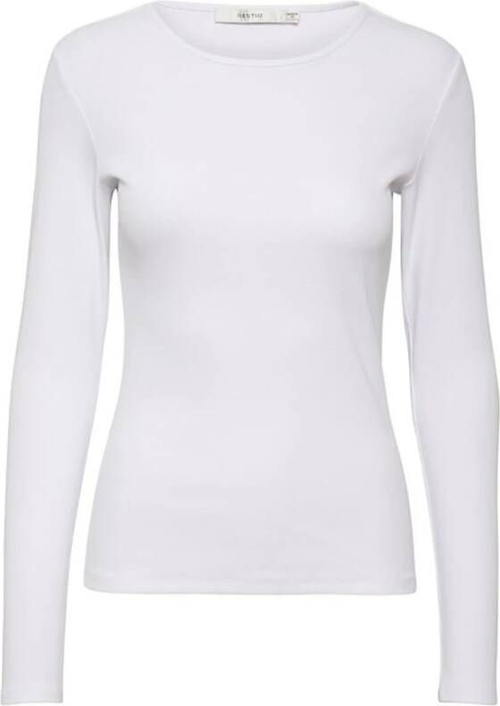 Gestuz Drewgz LS Tee Noos Top White Dames