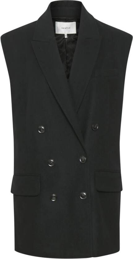 Gestuz Trendy Mouwloos Vest Zwart Dames
