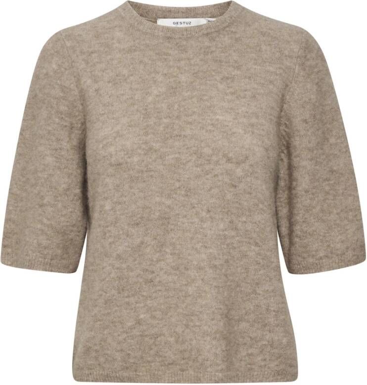 Gestuz Alphagz Tee Noos Gebreid Warm Sand Beige Dames