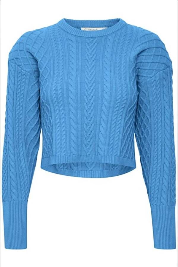 Gestuz Truien met ronde hals Blauw Dames