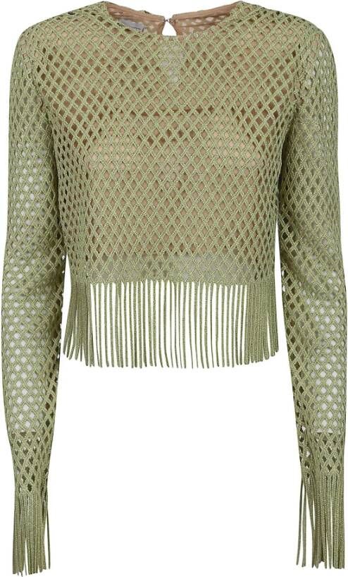 Giambattista Valli Long Sleeve Tops Groen Dames