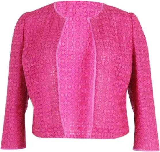 Giambattista Valli Pre-owned Cotton outerwear Roze Dames