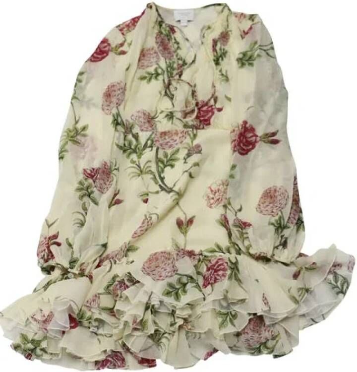 Giambattista Valli Pre-owned Silk dresses Wit Dames