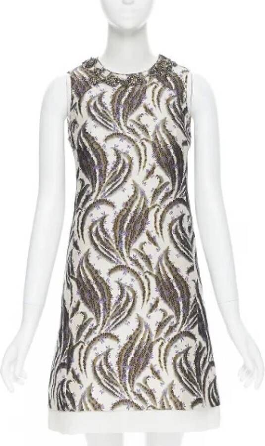 Giambattista Valli Pre-owned Voldoende polyester jurken Beige Dames