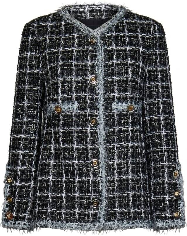 Giambattista Valli Tweed Jackets Zwart Dames