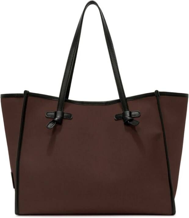 Gianni Chiarini Bicolour Canvas Marcella Tote Bruin Dames