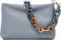 Gianni Chiarini Brenda Leren Clutch met Afneembare Ketting Blue Dames - Thumbnail 1