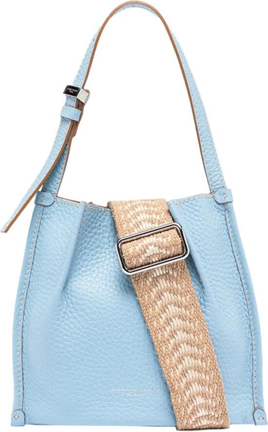 Gianni Chiarini Blauwe Schoudertas met Magnetische Sluiting Blue Dames