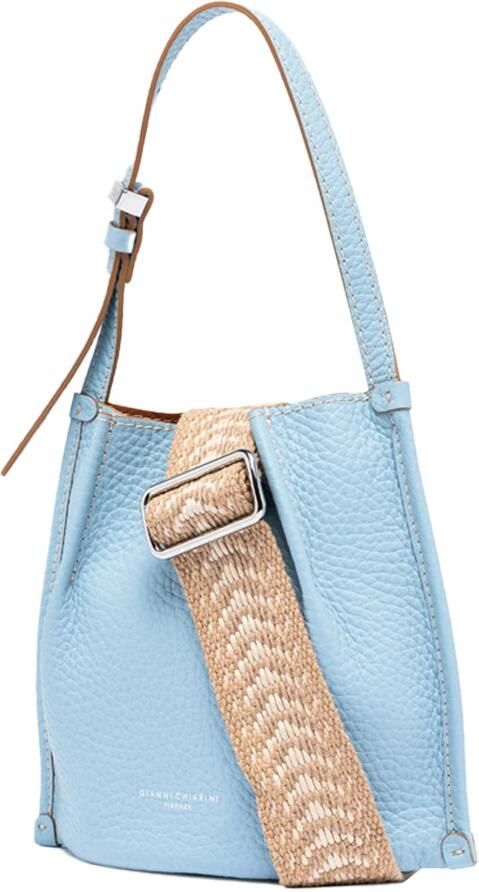 Gianni Chiarini Blauwe Schoudertas met Magnetische Sluiting Blue Dames - Foto 5