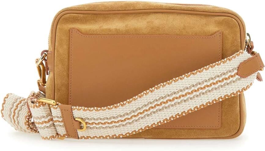 Gianni Chiarini Camel Suede Nina Clutch Brown Dames - Foto 10