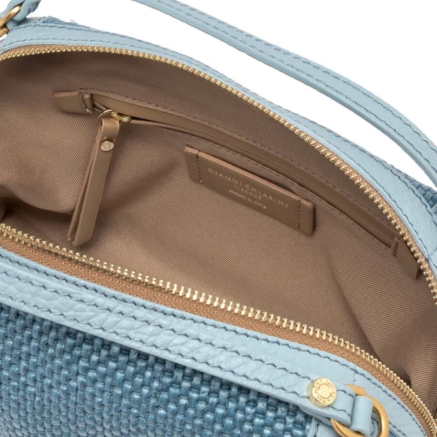 Gianni Chiarini Heldere Blauwe Alifa Stro Handtas Blue Dames