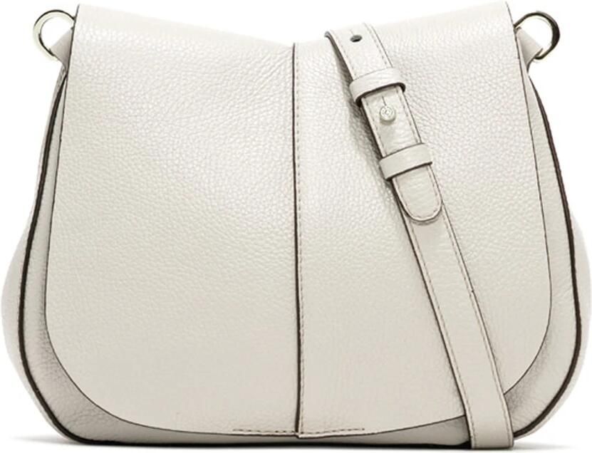 Gianni Chiarini Witte leren schoudertas Helena Round White Dames - Foto 4
