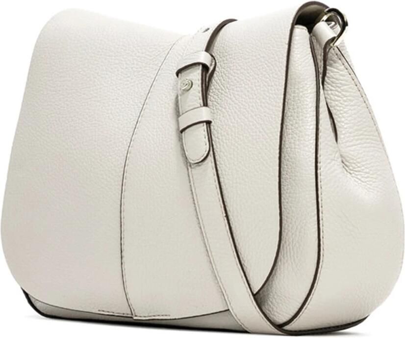 Gianni Chiarini Witte leren schoudertas Helena Round White Dames - Foto 3