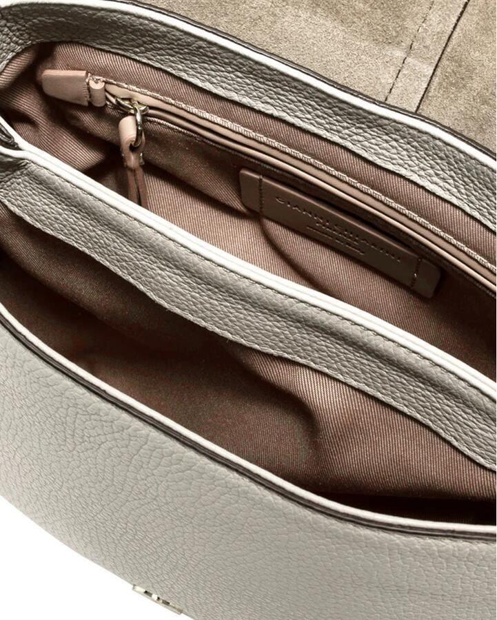 Gianni Chiarini Witte leren schoudertas Helena Round White Dames - Foto 2