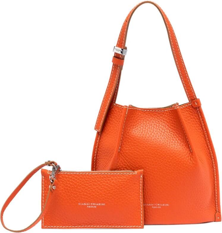 Gianni Chiarini Hobo bags Orange in oranje
