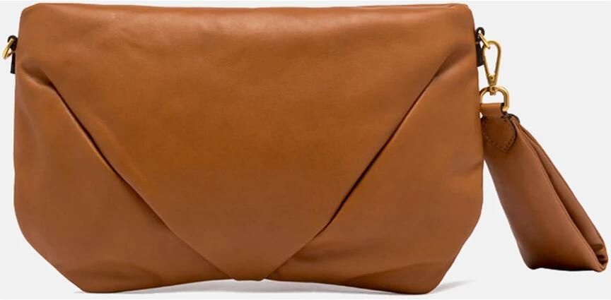 Gianni Chiarini Elegante Leren Bruine Avond Clutch Brown Dames - Foto 5