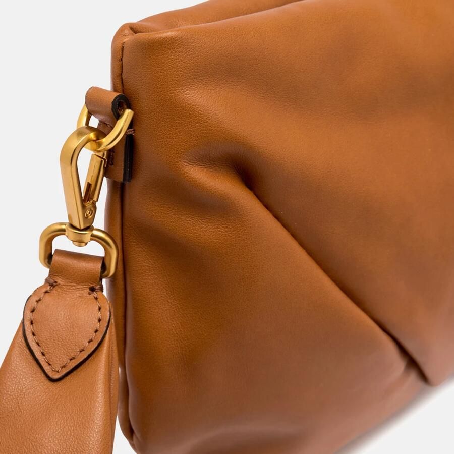 Gianni Chiarini Elegante Leren Bruine Avond Clutch Brown Dames - Foto 2