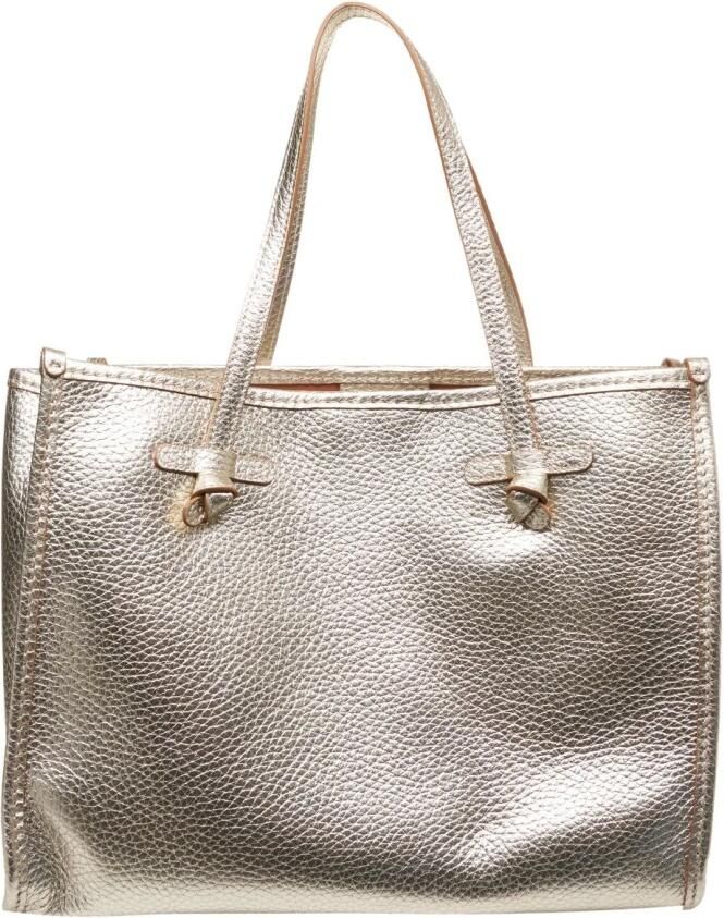 Gianni Chiarini Gouden Leren Shopper Tas Marcella Yellow Dames