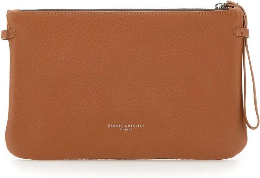 Gianni Chiarini Hermy Maxi-Grain Leren Handtas Brown Dames