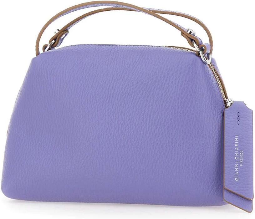 Gianni Chiarini Lavendel Leren Handtas met Zilveren Hardware Purple Dames