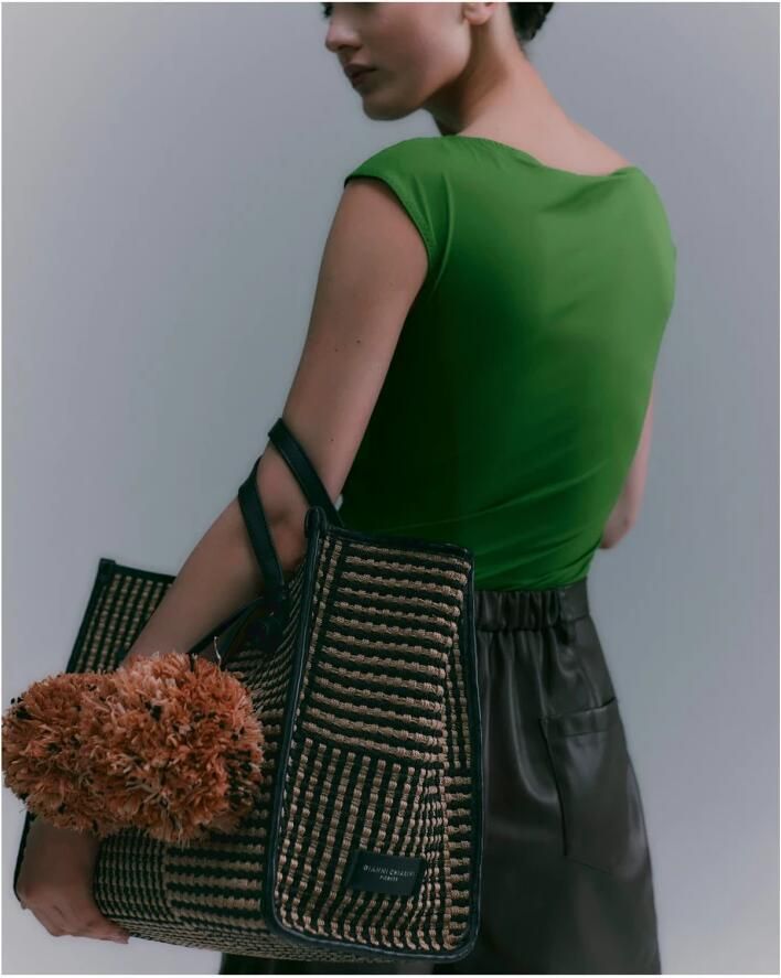Gianni Chiarini Stijlvol Geweven Shopper Tas Multicolor Dames - Foto 6