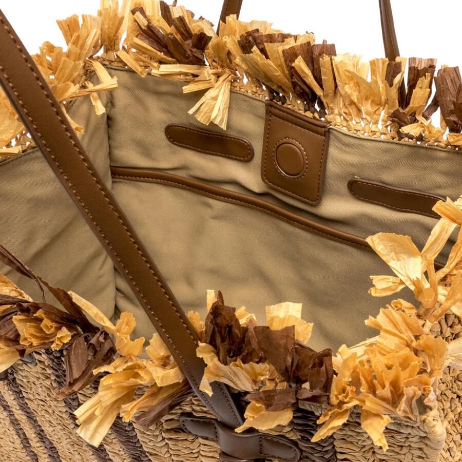 Gianni Chiarini Marcella Shopper met Gehaakte Details Beige Dames - Foto 2
