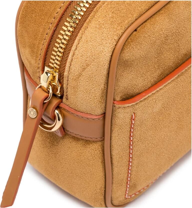 Gianni Chiarini Camel Suede Nina Clutch Brown Dames - Foto 6