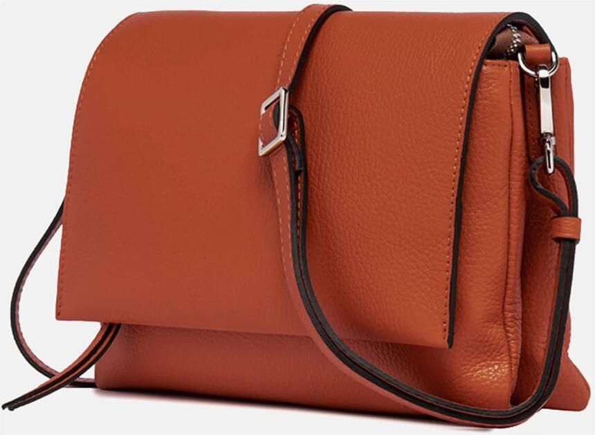 Gianni Chiarini Oranje Leren Schoudertas Orange Dames - Foto 3