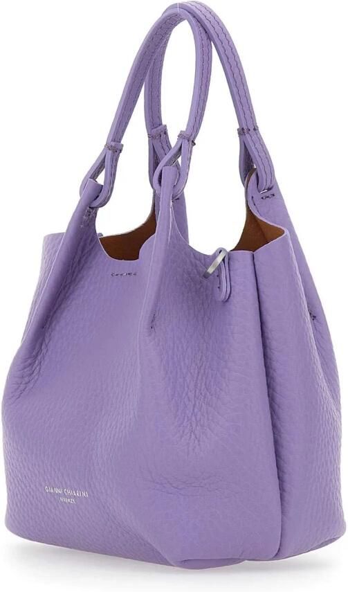 Gianni Chiarini Paarse Leren Dua Handtas Lavendel Purple Dames - Foto 4