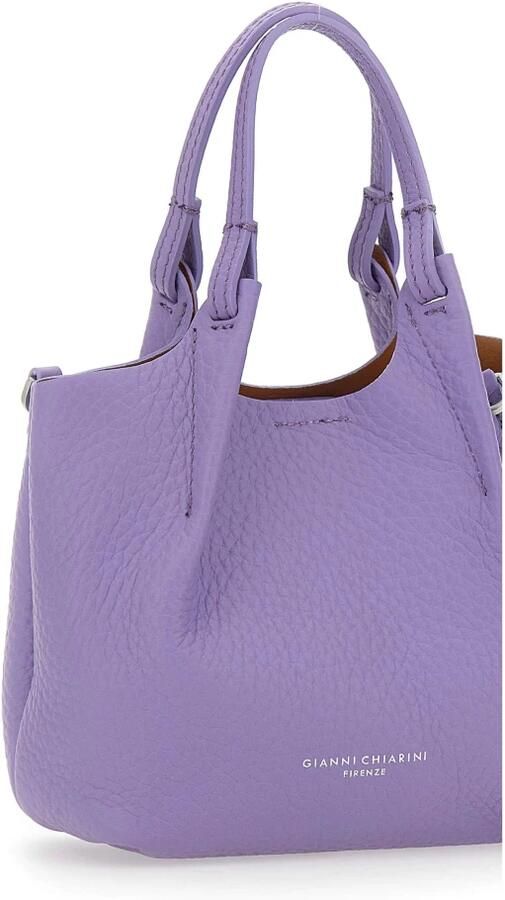 Gianni Chiarini Paarse Leren Dua Handtas Lavendel Purple Dames - Foto 3