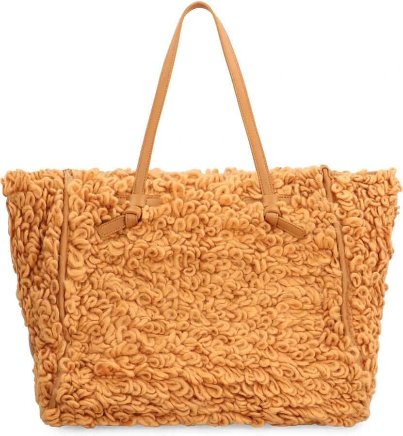 Gianni Chiarini Stijlvolle Tote tas met lederen details Brown Dames
