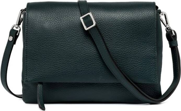 Gianni Chiarini Grana Dollar Crossbody met Twee Compartimenten Green Dames