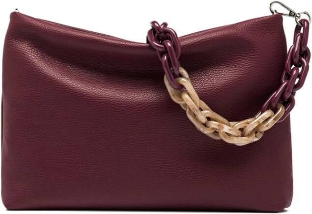 Gianni Chiarini Grote Brenda Pochette in Grana Dollaro Rood Dames