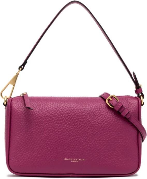 Gianni Chiarini Middelgrote Brooke Schoudertas in Pelle Bubble Roze Dames