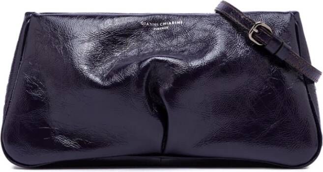 Gianni Chiarini Middelgrote Celeste Pochette met Verborgen Ritssluiting Blauw Dames