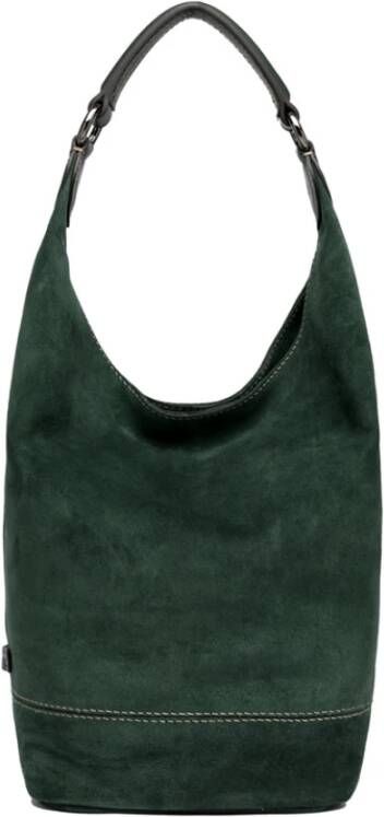 Gianni Chiarini Phoebe Licht Suède Schoudertas Green Dames
