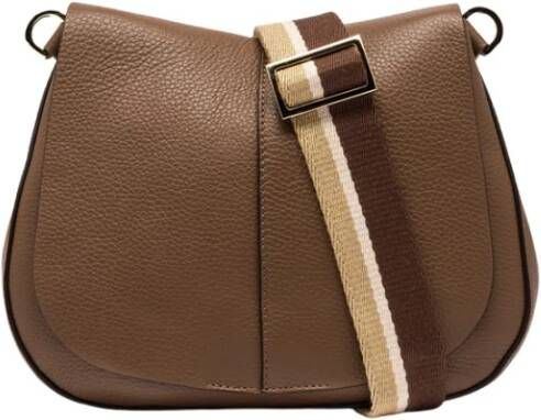 Gianni Chiarini Helena Round Icona Crossbody Tas Brown Dames