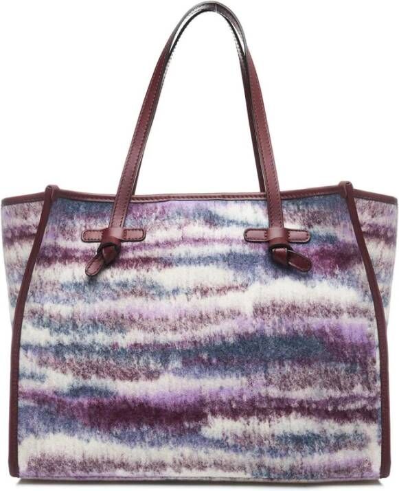 Gianni Chiarini Marcella Jacquard Tote met Leren Afwerking Meerkleurig Dames