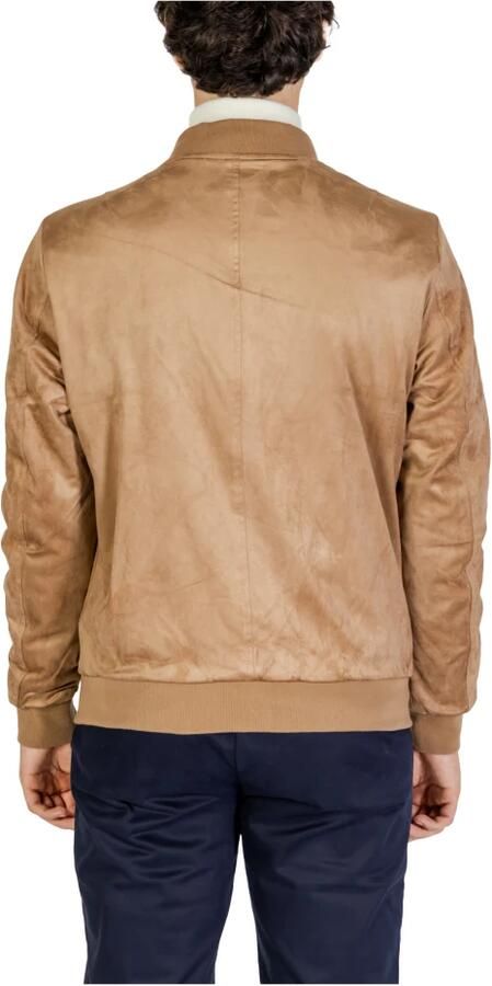 Gianni Lupo Beige Lycra Blend Herfstjas Mannen Beige Heren - Foto 2