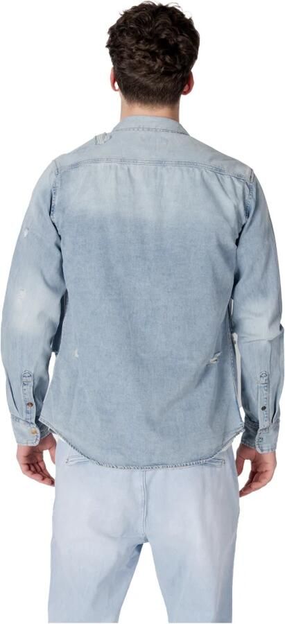 Gianni Lupo Blauw Katoenen Overhemd met Zakken Blue Heren - Foto 2