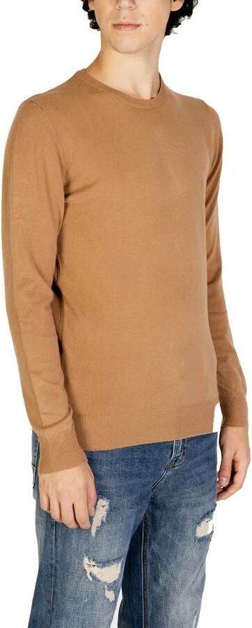 Gianni Lupo Bruine Gebreide Trui Pullover Herfst Winter Collectie Brown Heren - Foto 3