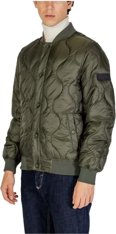Gianni Lupo Groene Polyamide Jas Herfst Winter Collectie Green Heren - Foto 2