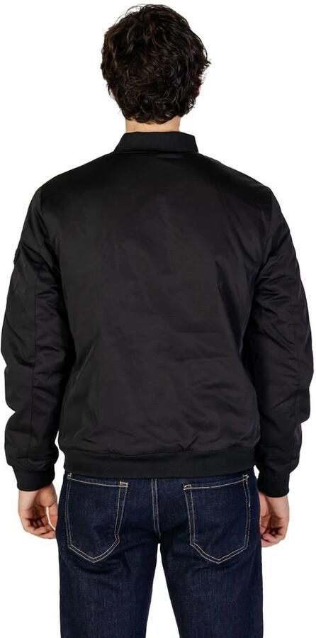 Gianni Lupo Zwarte Polyester Jas Heren Collectie Black Heren - Foto 4