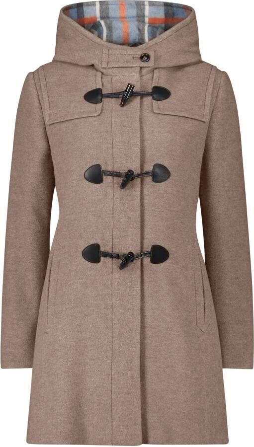 Gil Bret Capuchon Dufflecoat Wol Velours Toggle Beige Dames - Foto 4