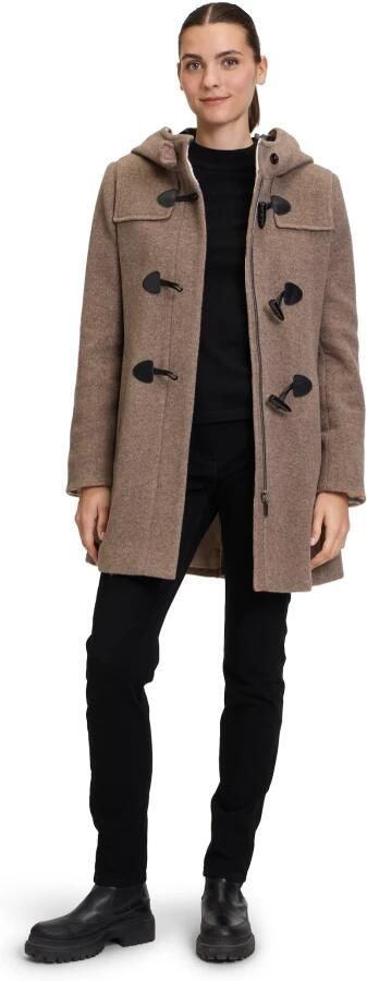Gil Bret Capuchon Dufflecoat Wol Velours Toggle Beige Dames - Foto 3
