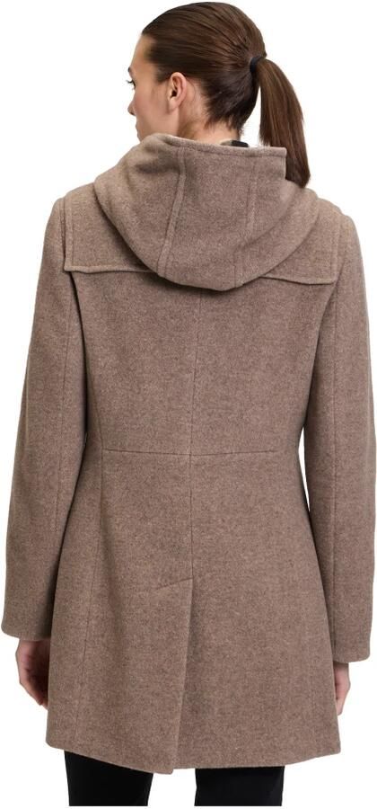 Gil Bret Capuchon Dufflecoat Wol Velours Toggle Beige Dames