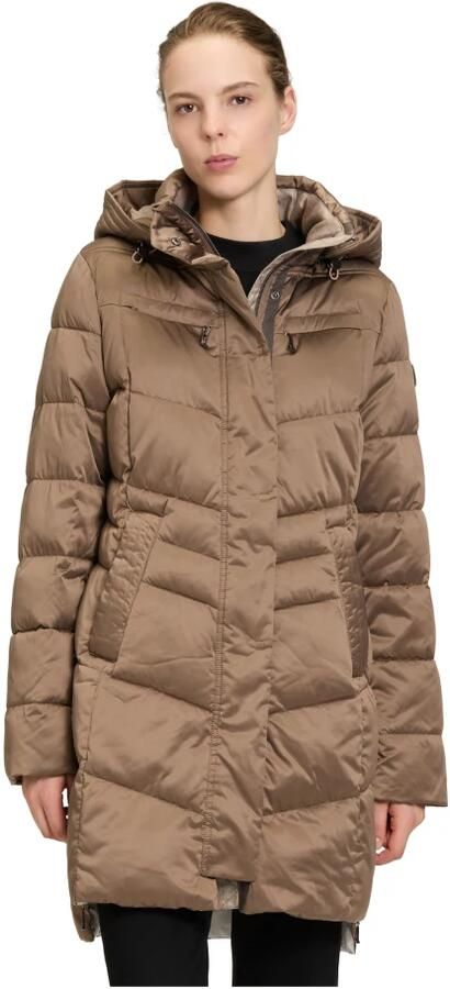 Gil Bret Gewatteerde jas met afneembare capuchon Brown Dames - Foto 2