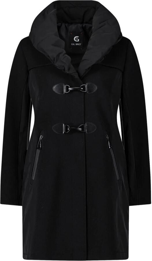 Gil Bret Stijlvolle wollen jas met hoge kraag Black Dames - Foto 4