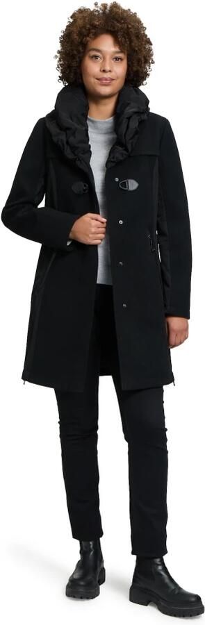 Gil Bret Stijlvolle wollen jas met hoge kraag Black Dames - Foto 3